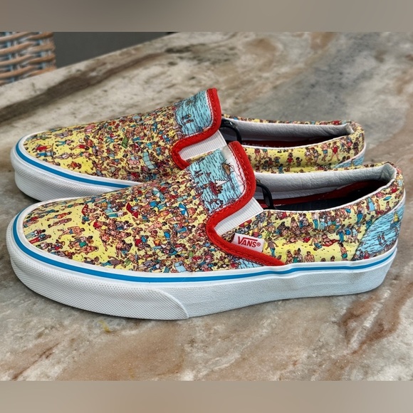 Unisex VANS Where’s Waldo? Slip on Sneakers- Size Women’s 7 - Picture 9 of 11